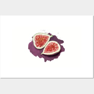 Juicy Fruity Figs Pattern Posters and Art